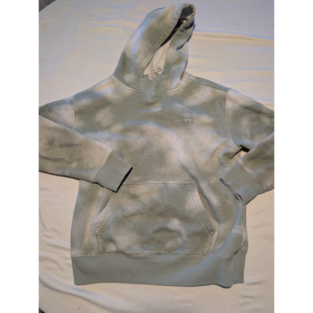 Charlie & Scout Kids Cloud Wash Tie Dye Hoodie Sage Green Pullover Size M 10/12 - Picture 1 of 4